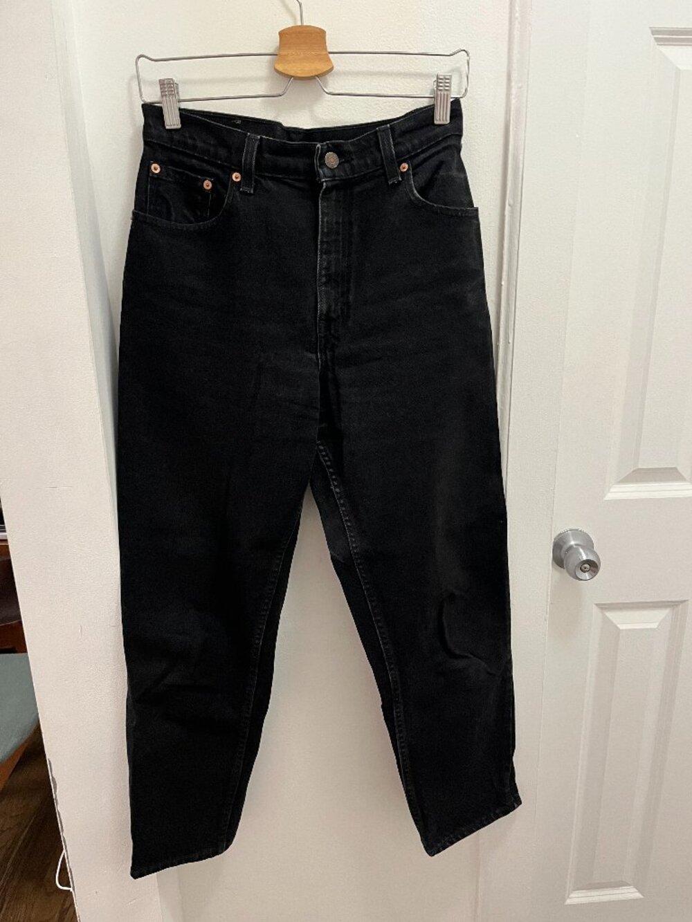 Vintage Levi's 551 Relaxed Straight Black Jeans